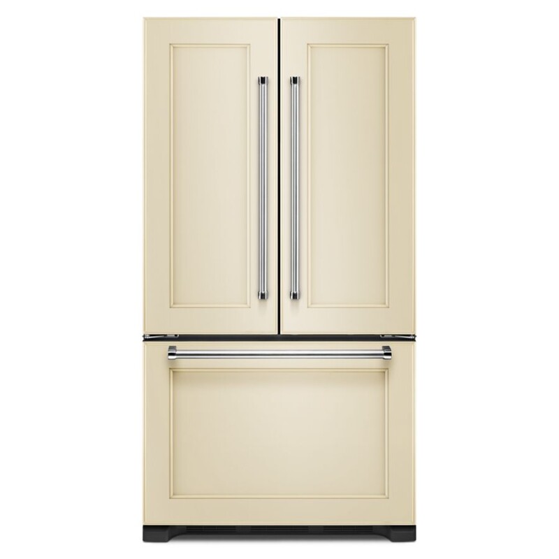 KitchenAid 22 cu. ft. 36-Inch Width Counter Depth Panel Ready with Interior Dispense French Door Refrigerator Panel Ready KRFC302EPA Picture 1