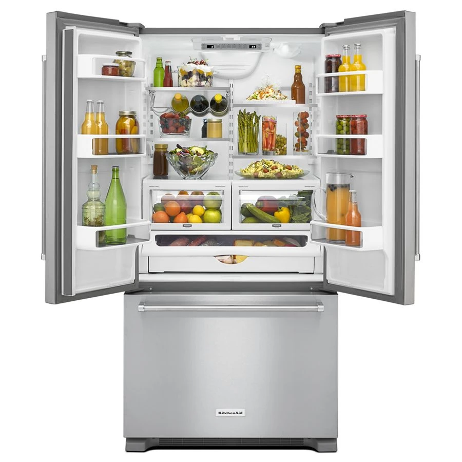 22 cu. ft. 36-Inch Width Counter Depth French Door Refrigerator with Interior Dispense KRFC302ESS