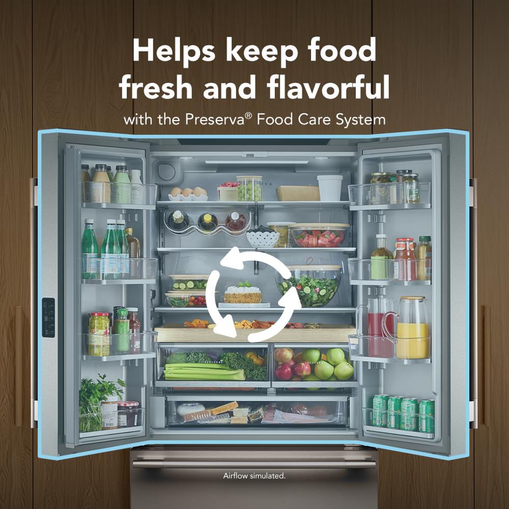 Counter-Depth French Door Refrigerator with Internal Water Dispenser KRFC336SBE