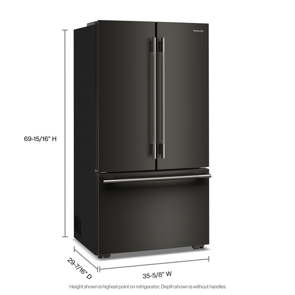 Counter-Depth French Door Refrigerator with Internal Water Dispenser KRFC336SBE