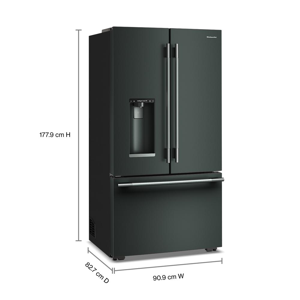 36" Counter-Depth French Door Refrigerator with Interior Dispense KRFC536SJP