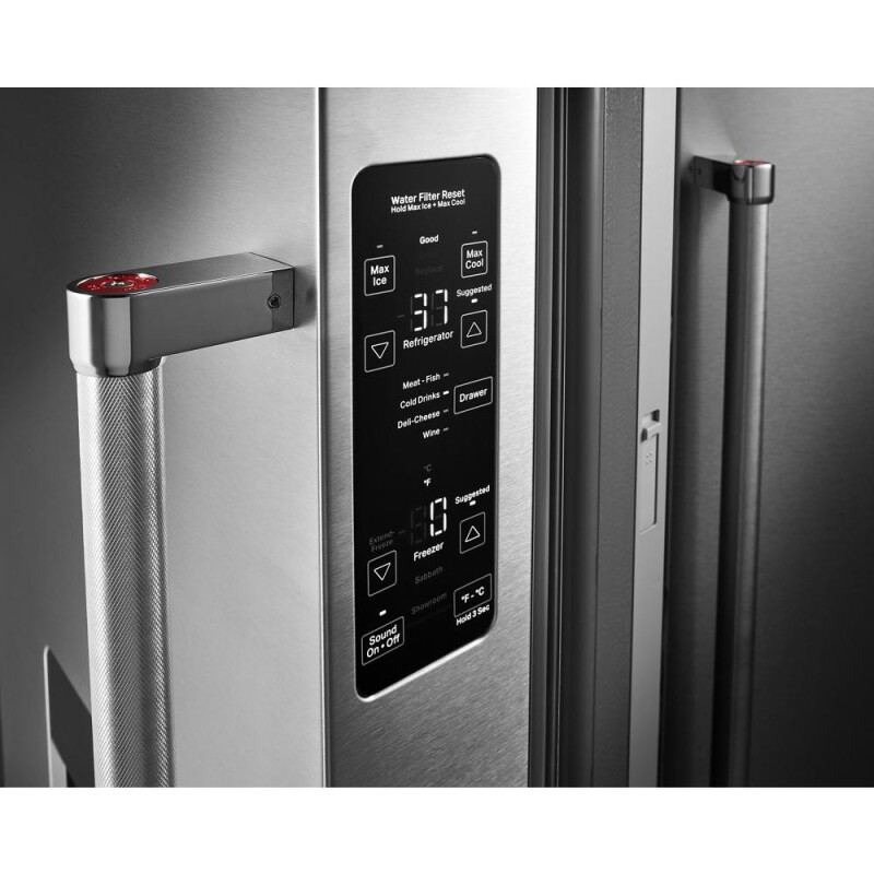 23.8 cu. ft. 36" Counter-Depth French Door Refrigerator KRFC604FSS