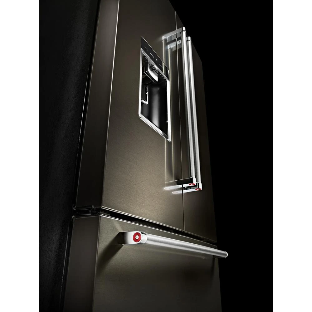 23.8 cu. ft. 36" Counter-Depth French Door Platinum Interior Refrigerator with PrintShield™ Finish KRFC704FBS