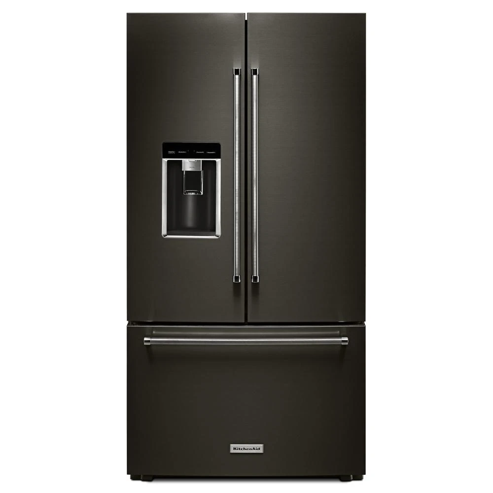 23.8 cu. ft. 36" Counter-Depth French Door Platinum Interior Refrigerator with PrintShield™ Finish KRFC704FBS