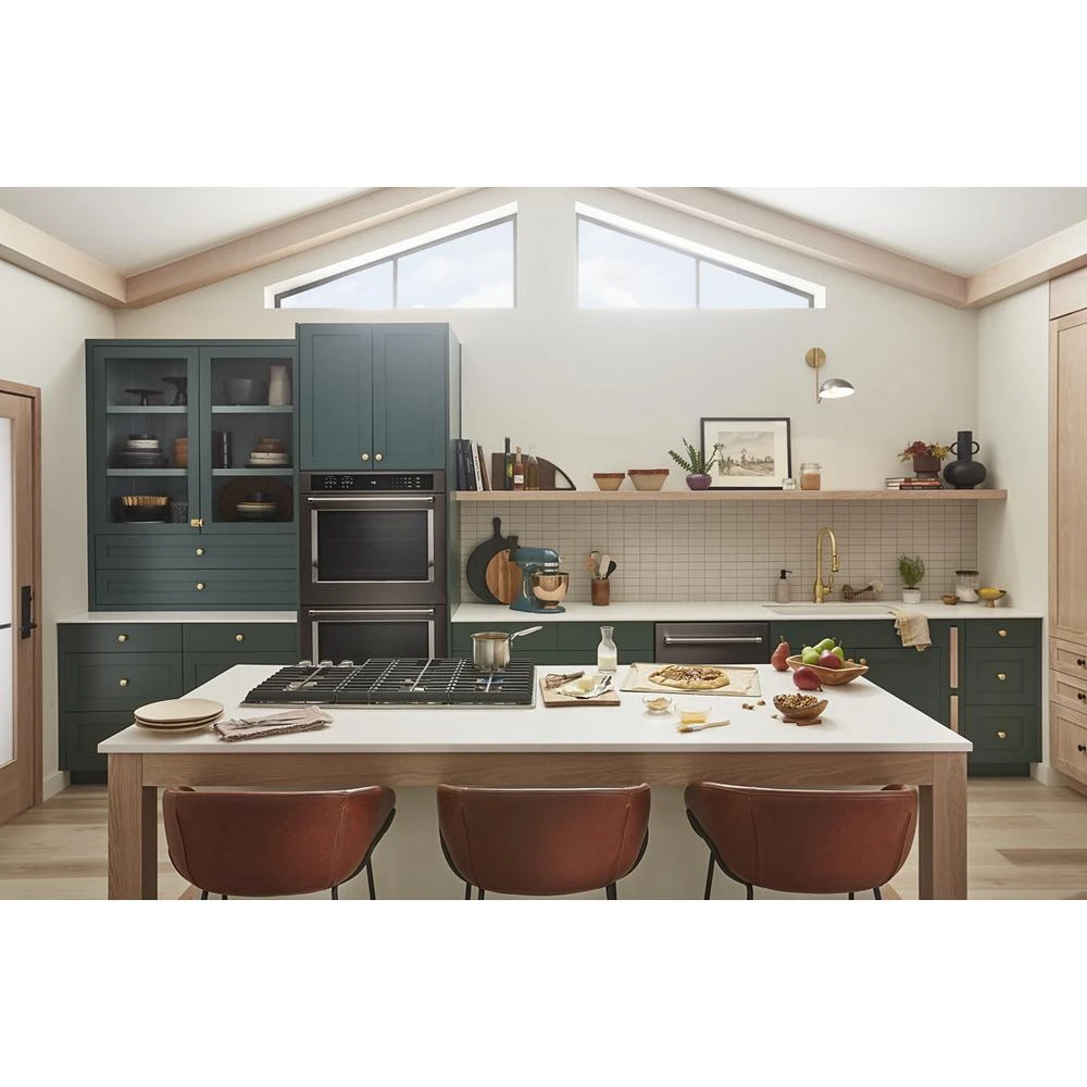 23.8 cu. ft. 36" Counter-Depth French Door Platinum Interior Refrigerator with PrintShield™ Finish KRFC704FBS