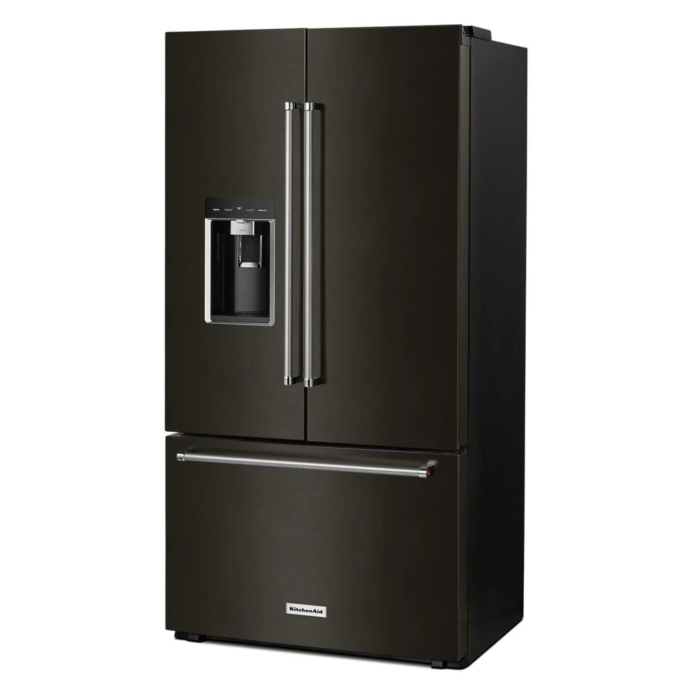 23.8 cu. ft. 36" Counter-Depth French Door Platinum Interior Refrigerator with PrintShield™ Finish KRFC704FBS