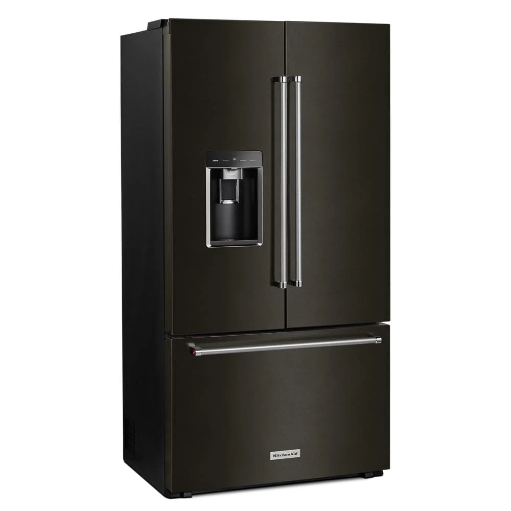 23.8 cu. ft. 36" Counter-Depth French Door Platinum Interior Refrigerator with PrintShield™ Finish KRFC704FBS
