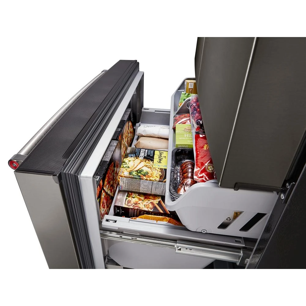 23.8 cu. ft. 36" Counter-Depth French Door Platinum Interior Refrigerator with PrintShield™ Finish KRFC704FBS