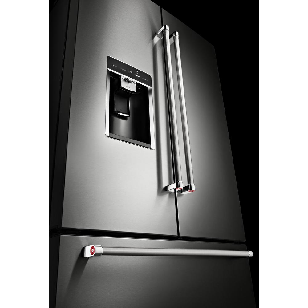 KitchenAid 23.8 cu. ft. Counter-Depth French Door Platinum Interior Refrigerator with PrintShield™ Finish Stainless Steel with PrintShield™ Finish KRFC704FPS Picture 1
