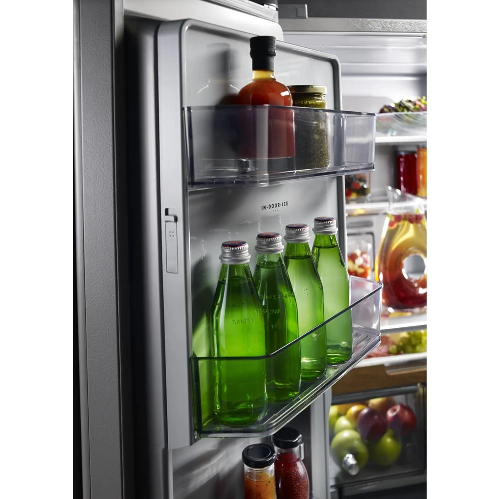 23.8 cu. ft. Counter-Depth French Door Platinum Interior Refrigerator with PrintShield™ Finish KRFC704FPS