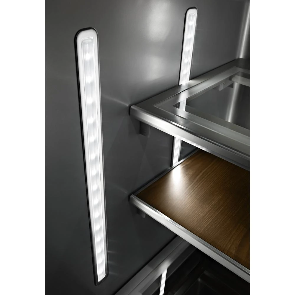 23.8 cu. ft. Counter-Depth French Door Platinum Interior Refrigerator with PrintShield™ Finish KRFC704FPS