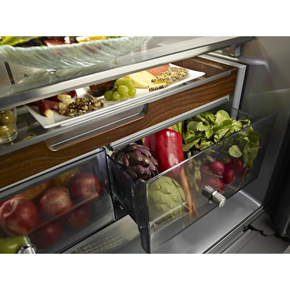 23.8 cu. ft. Counter-Depth French Door Platinum Interior Refrigerator with PrintShield™ Finish KRFC704FPS
