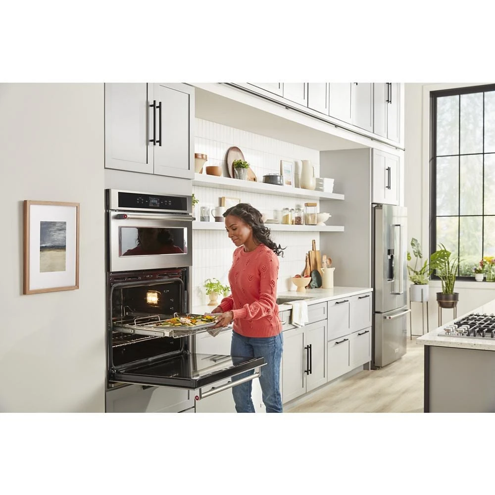 23.8 cu. ft. Counter-Depth French Door Platinum Interior Refrigerator with PrintShield™ Finish KRFC704FPS