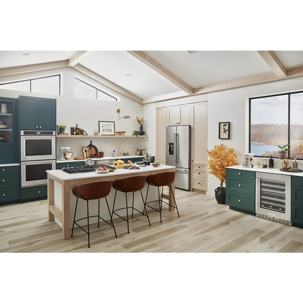 23.8 cu. ft. Counter-Depth French Door Platinum Interior Refrigerator with PrintShield™ Finish KRFC704FPS