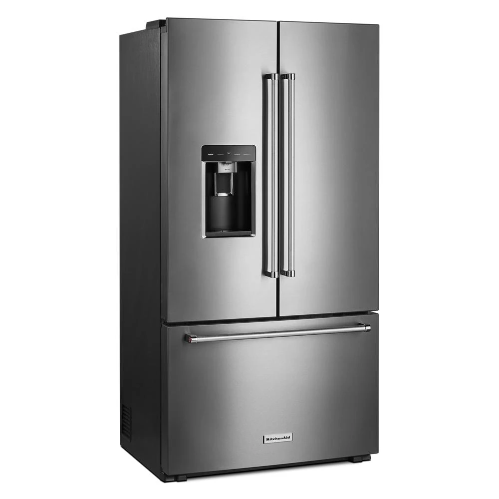 23.8 cu. ft. Counter-Depth French Door Platinum Interior Refrigerator with PrintShield™ Finish KRFC704FPS