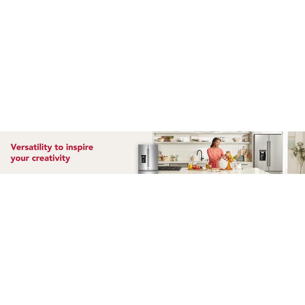 23.8 cu. ft. Counter-Depth French Door Platinum Interior Refrigerator with PrintShield™ Finish KRFC704FPS