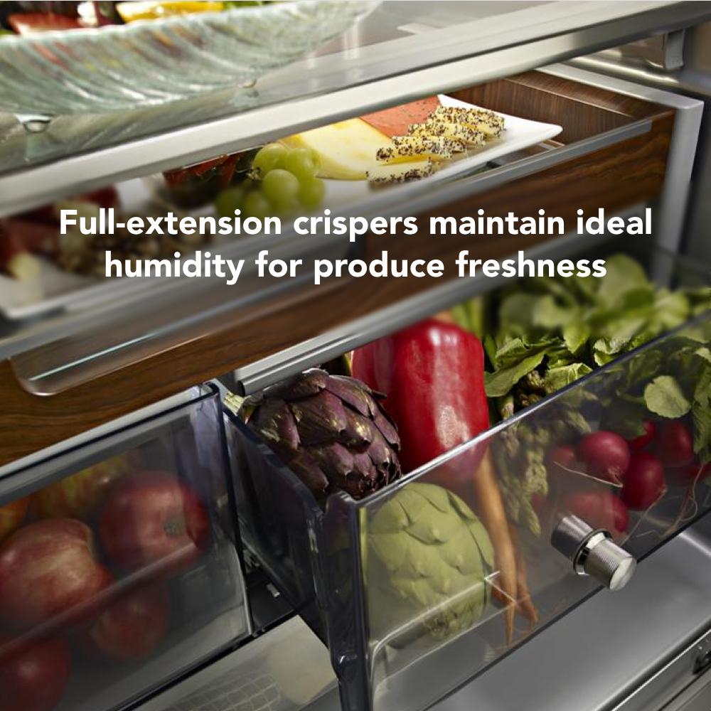 23.8 cu. ft. Counter-Depth French Door Platinum Interior Refrigerator with PrintShield™ Finish KRFC704FPS