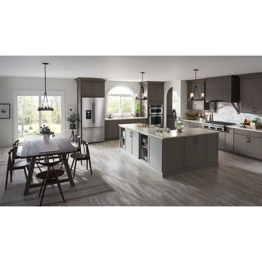 23.8 cu. ft. 36" Counter-Depth French Door Platinum Interior Refrigerator KRFC704FSS