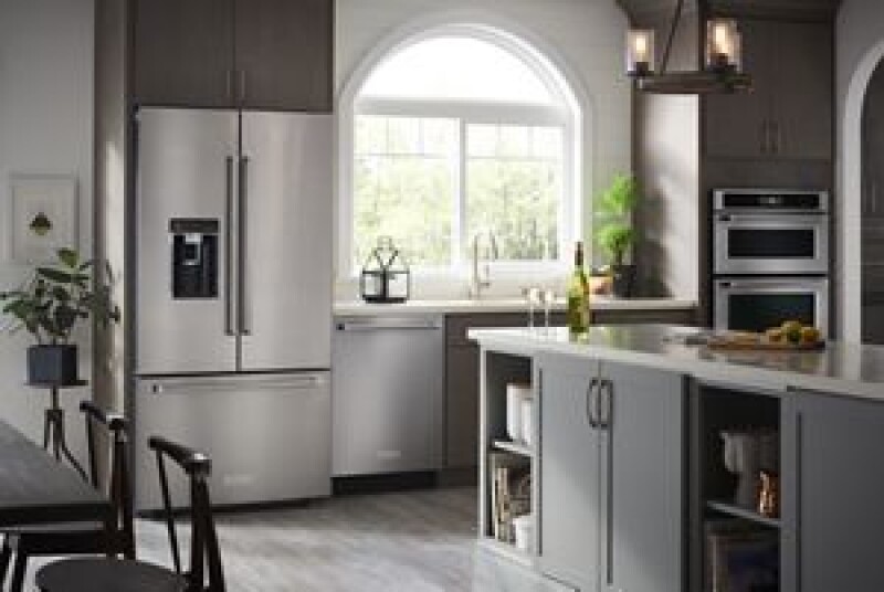 23.8 cu. ft. 36" Counter-Depth French Door Platinum Interior Refrigerator KRFC704FSS