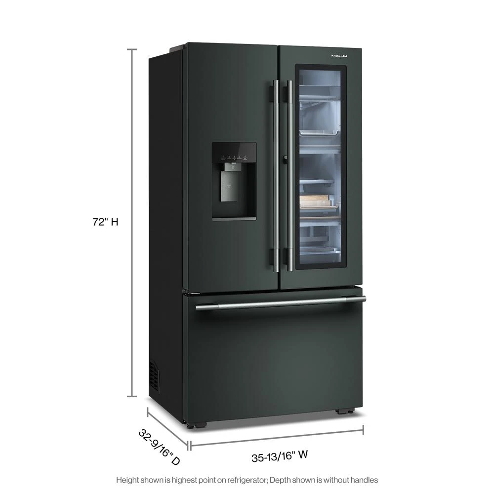 Counter-Depth French Door Refrigerator with ClearVue™ KRFC936SJP