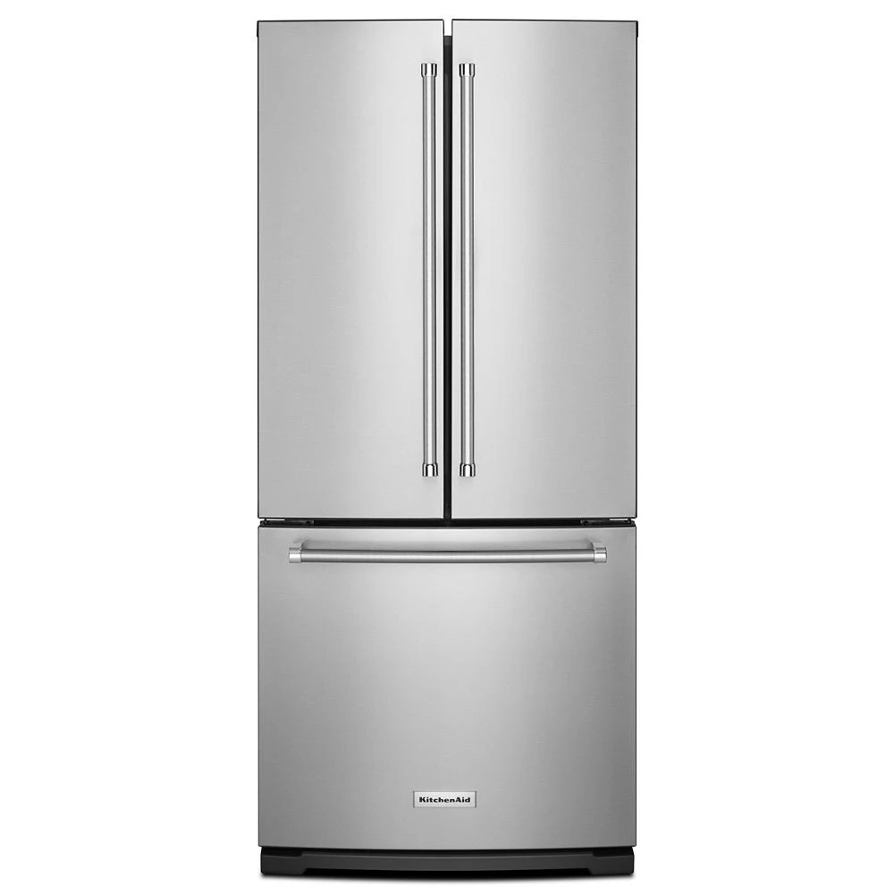 20 cu. Ft. 30-Inch Width Standard Depth French Door Refrigerator with Interior Dispense KRFF300ESS