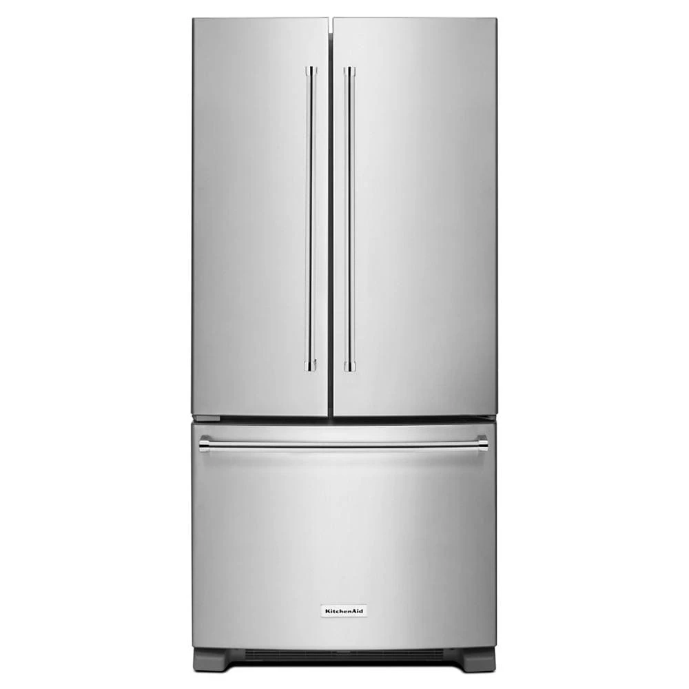 22 Cu. Ft. 33-Inch Width Standard Depth French Door Refrigerator with Interior Dispenser KRFF302ESS