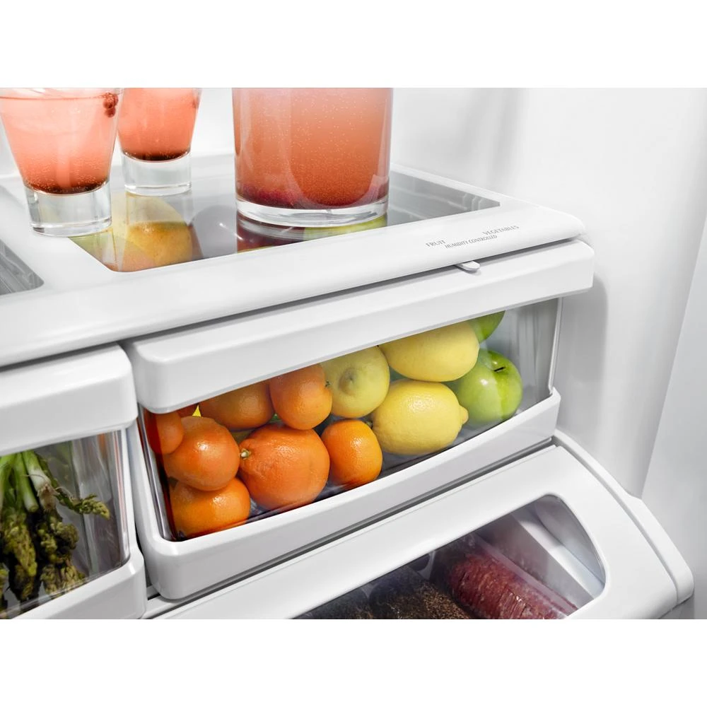 25 Cu. Ft. 36-Width Standard Depth French Door Refrigerator with Interior Dispense KRFF305ESS