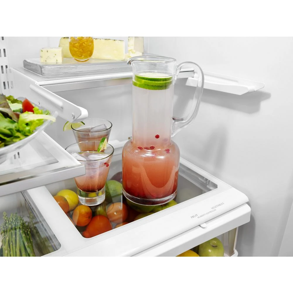 25 Cu. Ft. 36-Width Standard Depth French Door Refrigerator with Interior Dispense KRFF305ESS