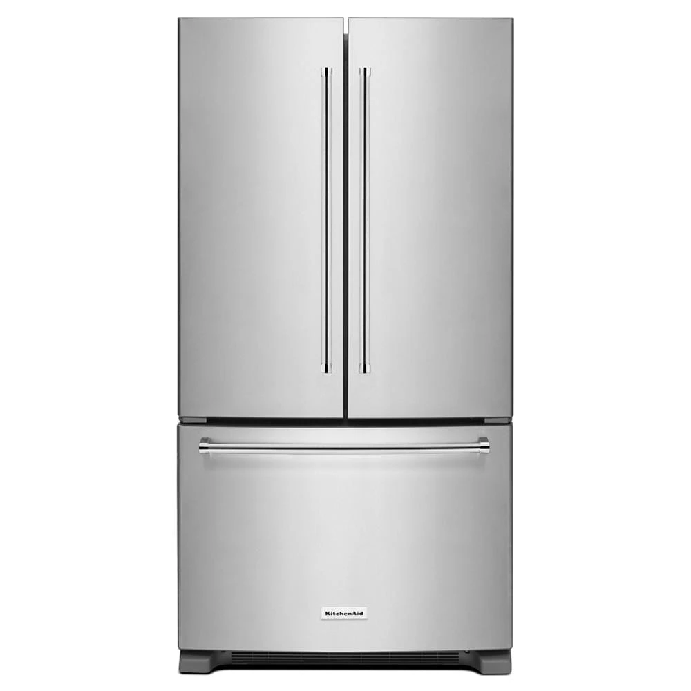 25 Cu. Ft. 36-Width Standard Depth French Door Refrigerator with Interior Dispense and PrintShield Finish KRFF305EBS