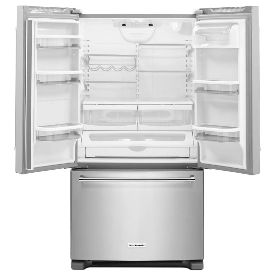 25 Cu. Ft. 36-Width Standard Depth French Door Refrigerator with Interior Dispense KRFF305ESS