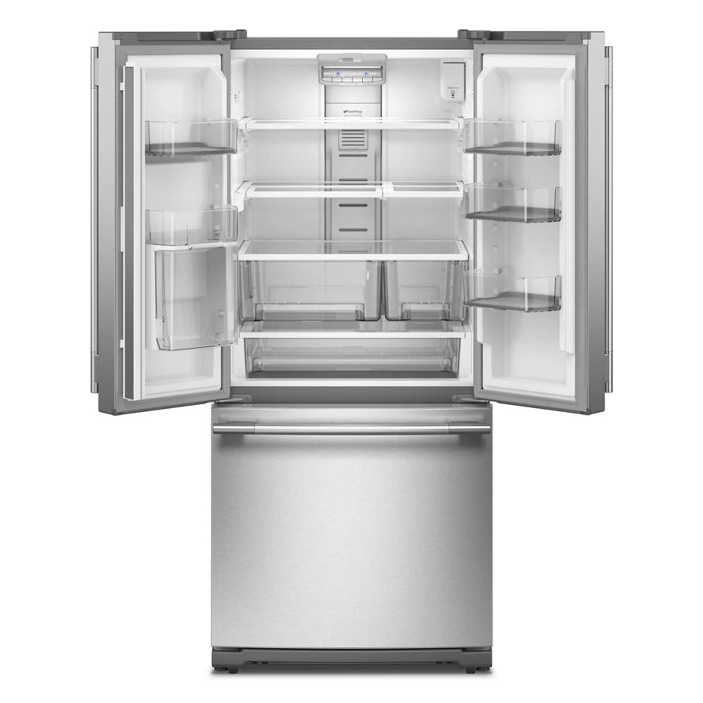 20 cu. Ft. 30-Inch Width Standard Depth French Door Refrigerator with PrintShield® Finish and Interior Dispense KRFF330SPS