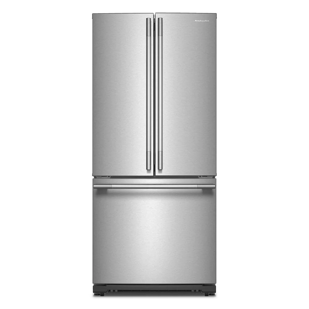 20 cu. Ft. 30-Inch Width Standard Depth French Door Refrigerator with PrintShield® Finish and Interior Dispense KRFF330SPS