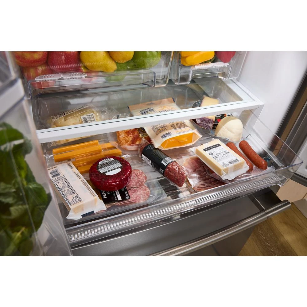 20 cu. Ft. 30-Inch Width Standard Depth French Door Refrigerator with PrintShield® Finish and Interior Dispense KRFF330SPS