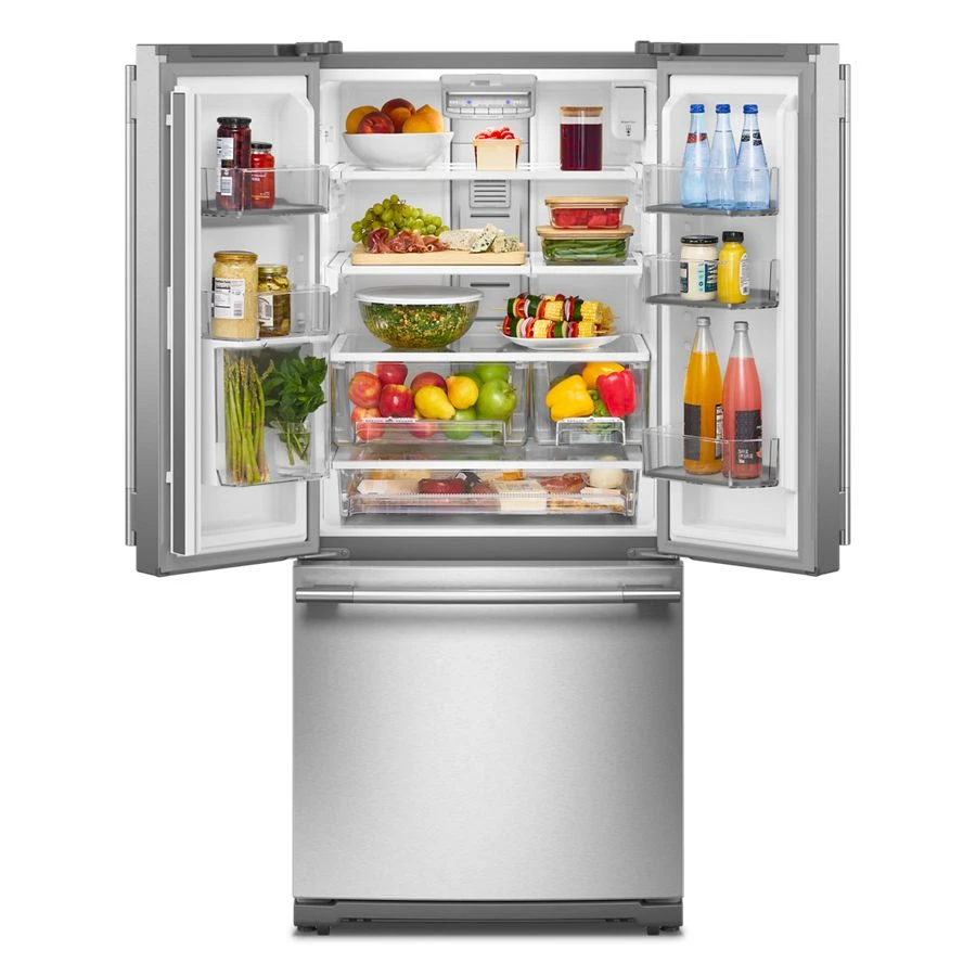 20 Cu. Ft. 30-inch Width Standard Depth French Door Refrigerator With Printshield® Finish And Interior Dispense KRFF330SPS