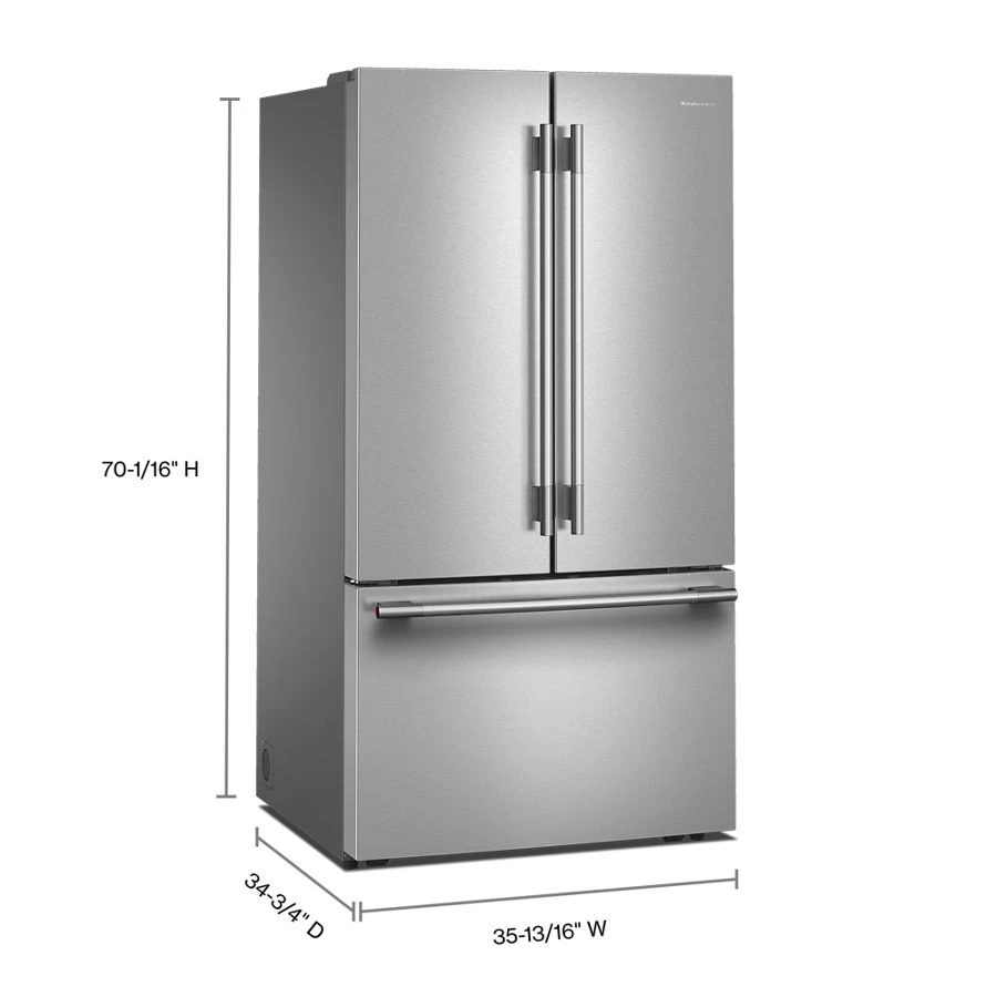 31 Cu. Ft. French Door Refrigerator With Interior Water And Ice KRFF336SPS