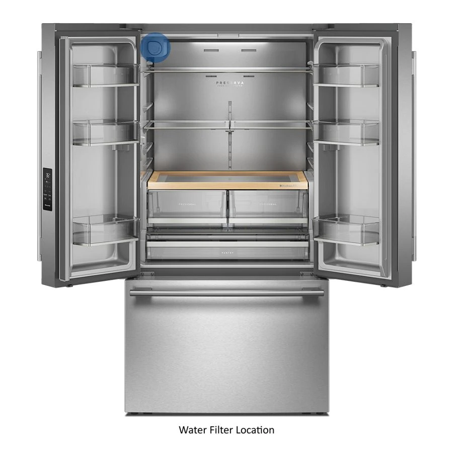 31 Cu. Ft. French Door Refrigerator With Interior Water And Ice KRFF336SPS