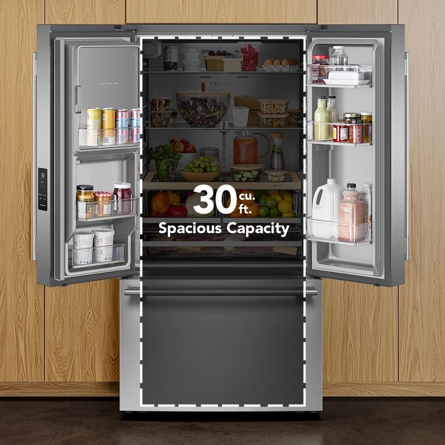 30 Cu. Ft. French Door Refrigerator With Exterior Water And Ice KRFF436SBE