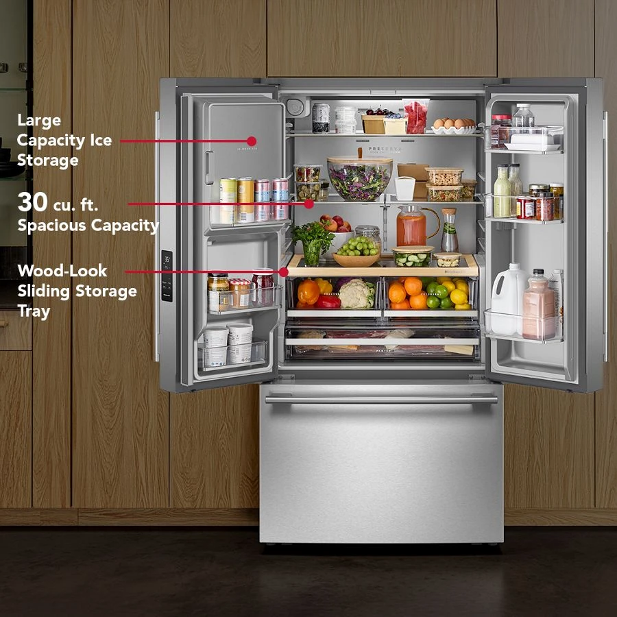 30 Cu. Ft. French Door Refrigerator With Exterior Water And Ice KRFF436SBE