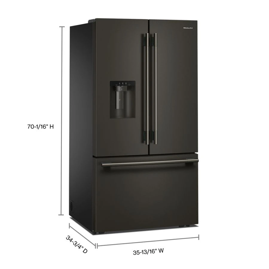 30 Cu. Ft. French Door Refrigerator With Exterior Water And Ice KRFF436SBE