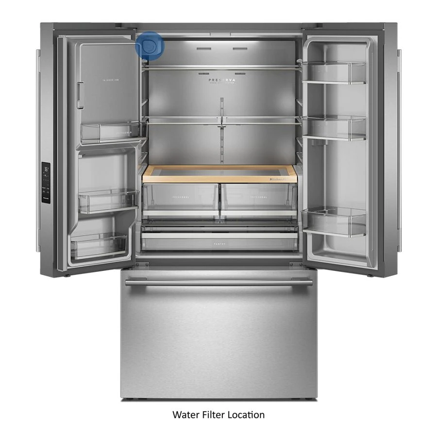 30 Cu. Ft. French Door Refrigerator With Exterior Water And Ice KRFF436SBE