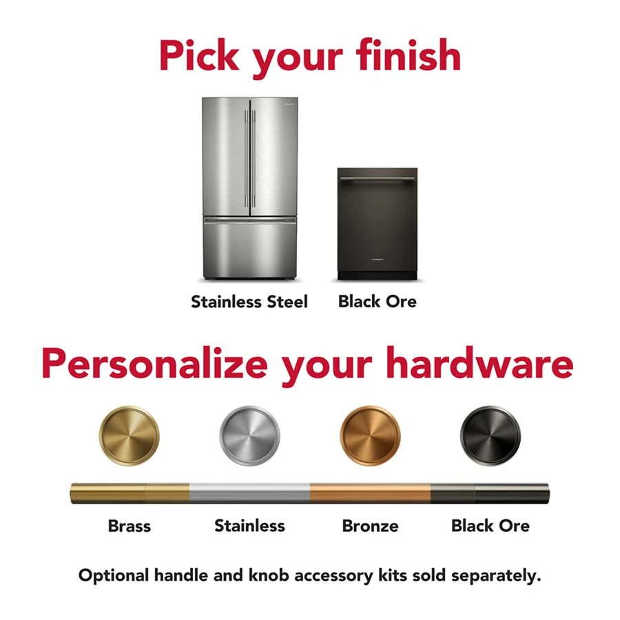 30 cu. ft. French Door Refrigerator with Exterior Water and Ice KRFF436SPS