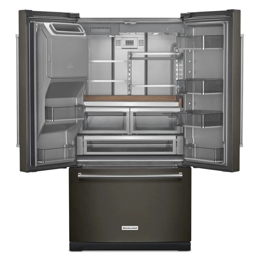26.8 Cu. Ft. Standard-Depth French Door Refrigerator with Exterior Ice and Water Dispenser KRFF577KBS