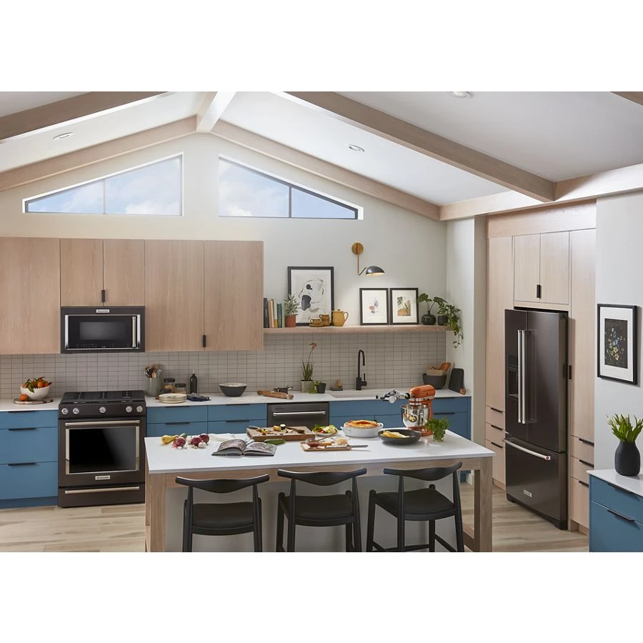 26.8 Cu. Ft. Standard-Depth French Door Refrigerator with Exterior Ice and Water Dispenser KRFF577KBS