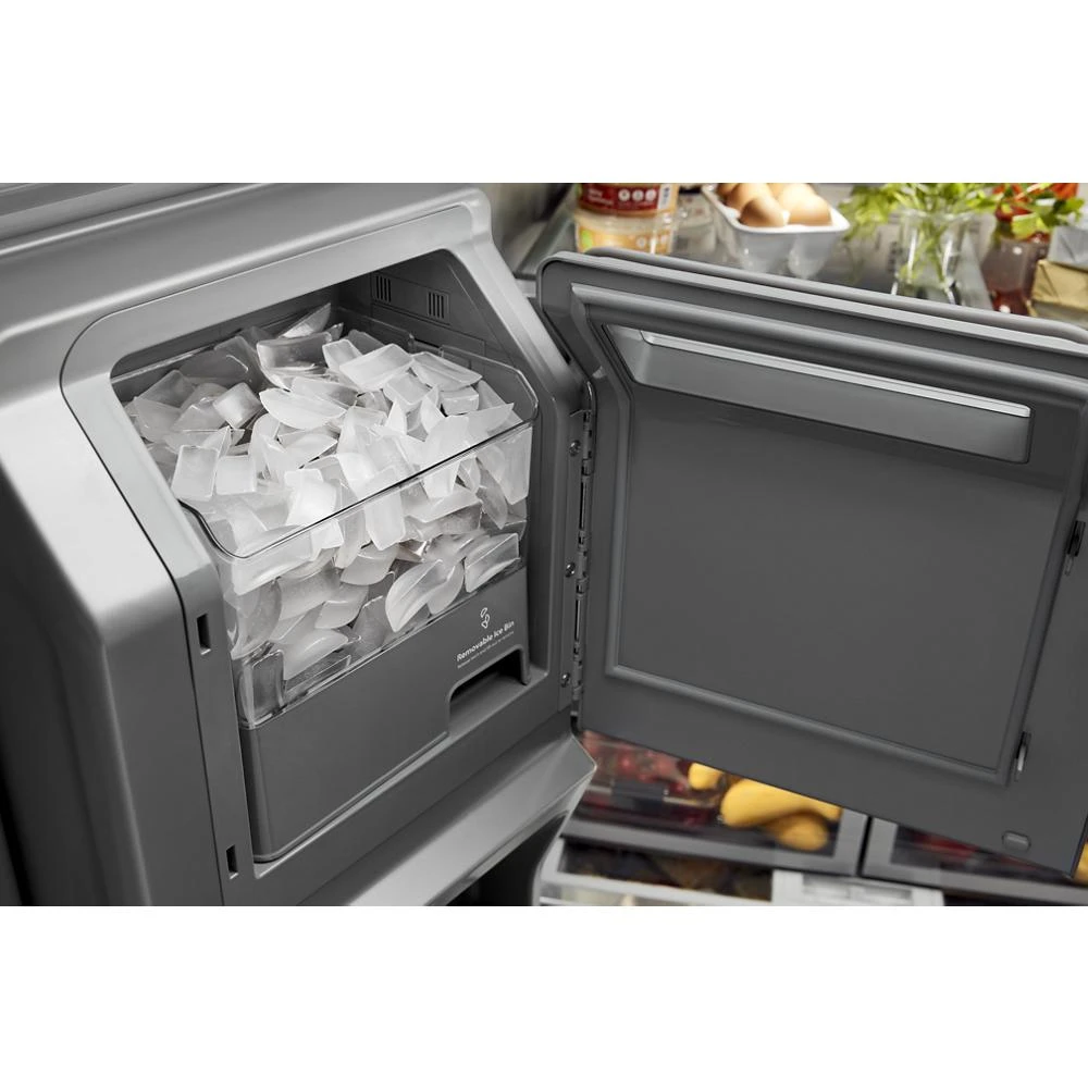 26.8 Cu. Ft. Standard-Depth French Door Refrigerator with Exterior Ice and Water Dispenser KRFF577KBS