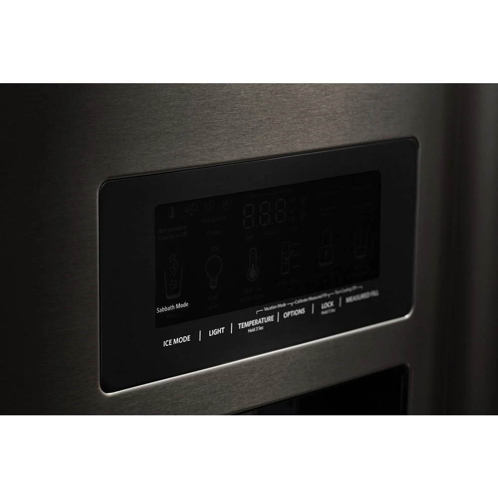 26.8 Cu. Ft. Standard-Depth French Door Refrigerator with Exterior Ice and Water Dispenser KRFF577KBS