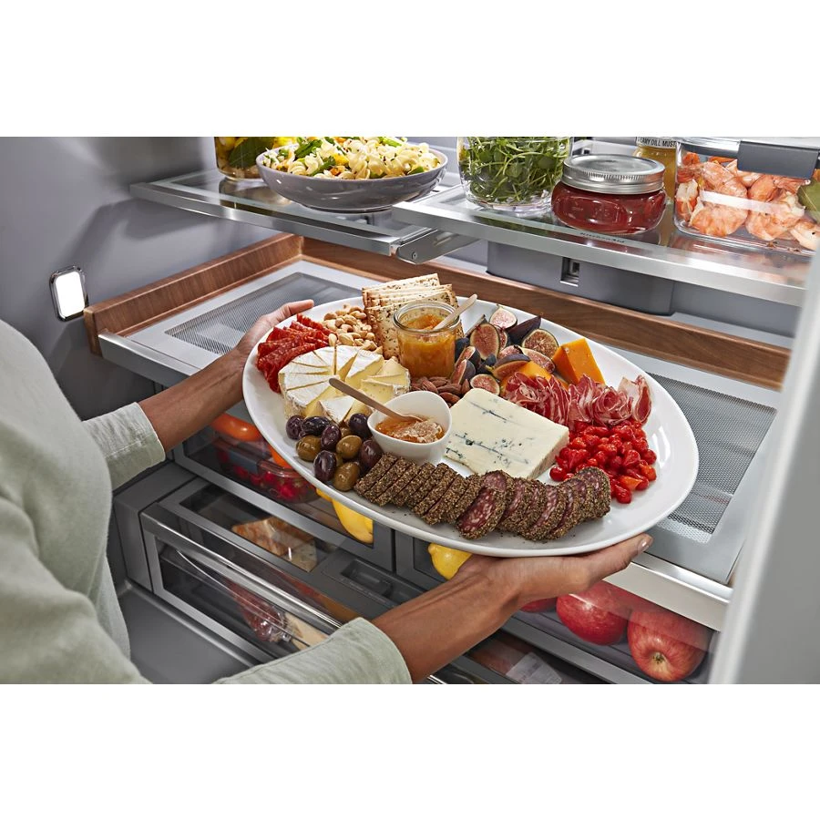 26.8 Cu. Ft. Standard-Depth French Door Refrigerator with Exterior Ice and Water Dispenser KRFF577KPS