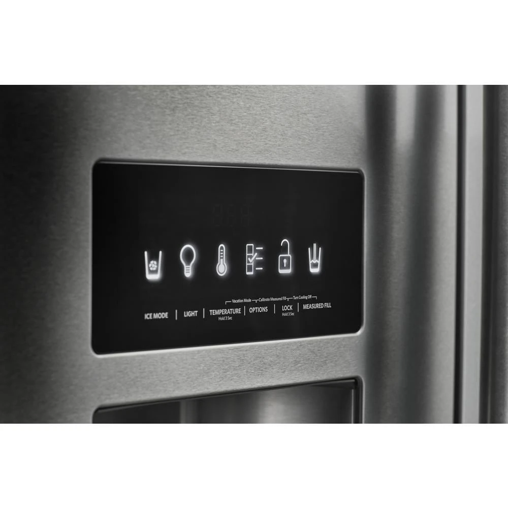 26.8 Cu. Ft. Standard-Depth French Door Refrigerator with Exterior Ice and Water Dispenser KRFF577KPS