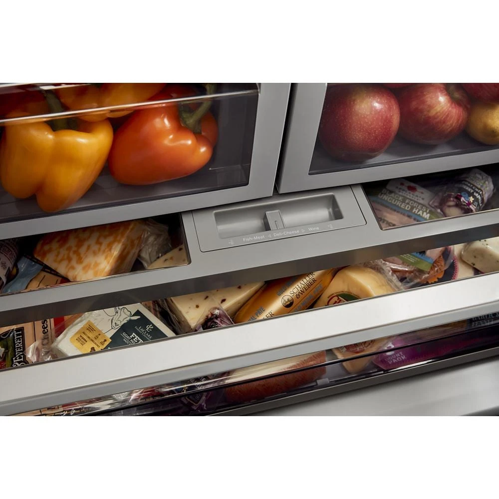 26.8 Cu. Ft. Standard-Depth French Door Refrigerator with Exterior Ice and Water Dispenser KRFF577KPS