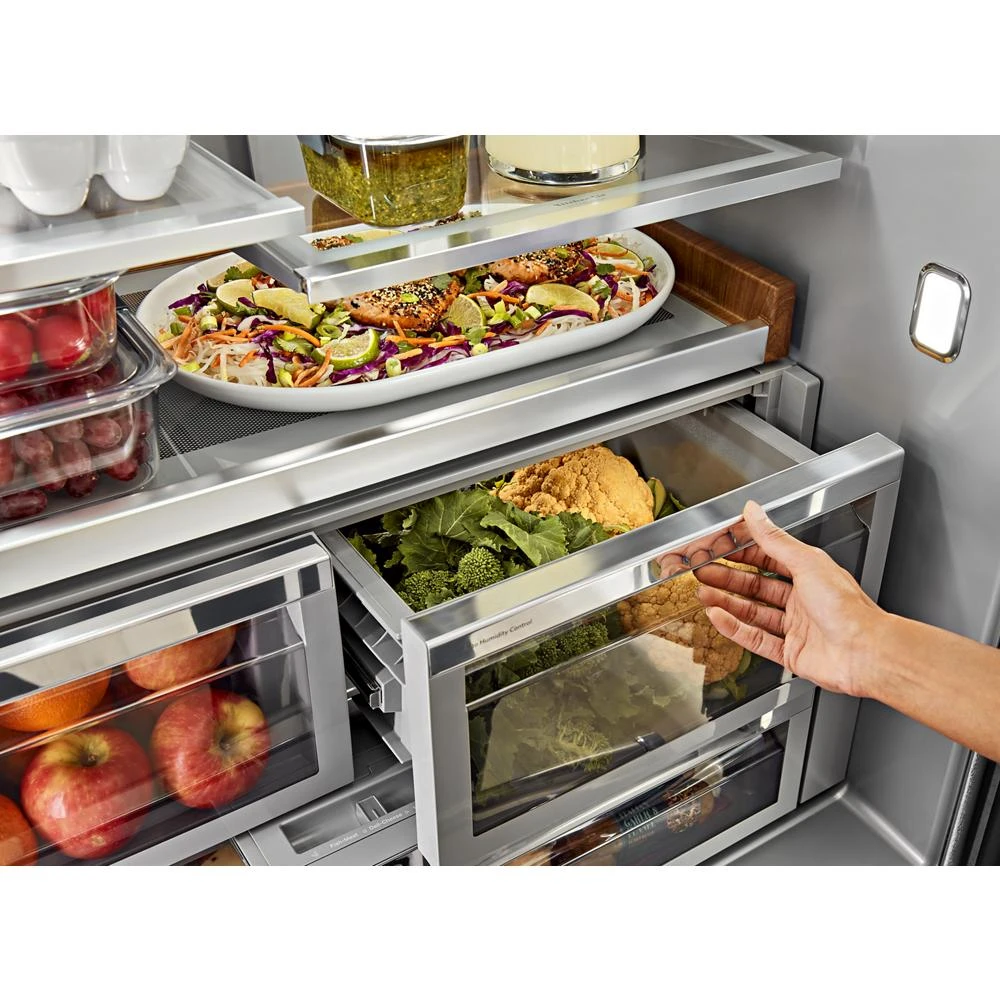 26.8 Cu. Ft. Standard-Depth French Door Refrigerator with Exterior Ice and Water Dispenser KRFF577KPS