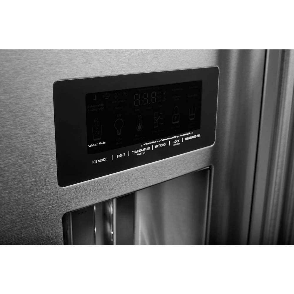 26.8 Cu. Ft. Standard-Depth French Door Refrigerator with Exterior Ice and Water Dispenser KRFF577KPS